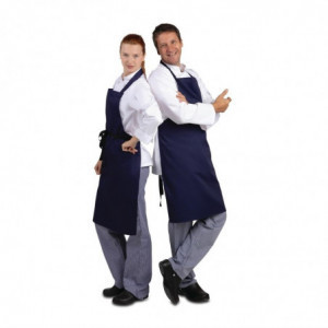 Predpasnik Bavette Modre barve 710 x 970 mm - Whites Chefs Clothing - Fourniresto
