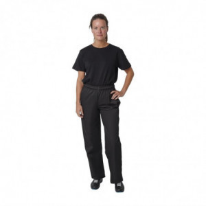 Hlače za kuharje unisex črne barve Vegas - velikost XL - Whites Chefs Clothing - Fourniresto