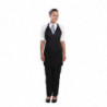 Predpasnik Bavette Tuxedo Črn iz poliestra in bombaža 698 x 838 mm - Chef Works - Fourniresto