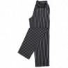 Hlače za kuhinjo unisex Baggy črne in bele črte - velikost XL - Chef Works - Fourniresto