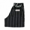 Hlače za kuhinjo unisex Baggy črne in bele črte - velikost XL - Chef Works - Fourniresto