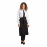 Predpasnik Standard črne barve iz poliestra/bombaža 914 x 762 mm - Whites Chefs Clothing - Fourniresto