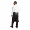 Predpasnik Standard črne barve iz poliestra/bombaža 914 x 762 mm - Whites Chefs Clothing - Fourniresto