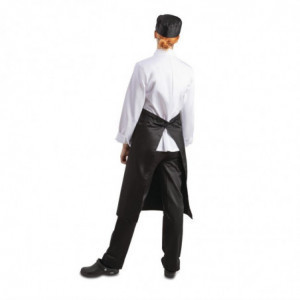 Predpasnik Standard črne barve iz poliestra/bombaža 914 x 762 mm - Whites Chefs Clothing - Fourniresto