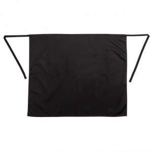 Predpasnik Standard črne barve iz poliestra/bombaža 914 x 762 mm - Whites Chefs Clothing - Fourniresto