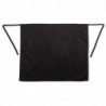 Predpasnik Standard črne barve iz poliestra/bombaža 914 x 762 mm - Whites Chefs Clothing - Fourniresto