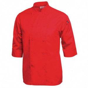 Kuhinjski predpasnik Mixte rdeče barve - velikost M - Chef Works - Fourniresto