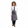 Predpasnik sive barve iz polikotona 1000 x 700 mm - Whites Chefs Clothing - Fourniresto