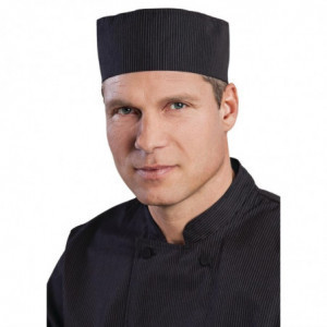 Kuharska kapa Cool Vent s tankimi belimi črtami - enotna velikost - Chef Works - Fourniresto