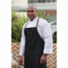 Predpasnik Bavette Noir Urban Memphis 890 x 1005 mm - Chef Works - Fourniresto