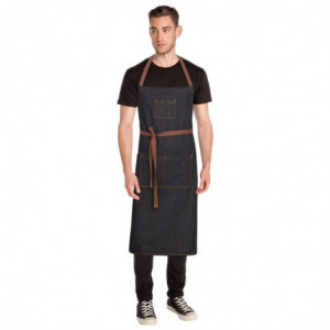 Predpasnik Bavette Noir Urban Memphis 890 x 1005 mm - Chef Works - Fourniresto