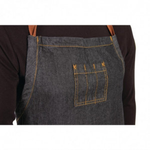 Predpasnik Bavette Blue Urban Memphis 890 x 1005 mm - Chef Works - Fourniresto