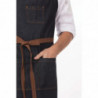 Predpasnik Bavette Blue Urban Memphis 890 x 1005 mm - Chef Works - Fourniresto