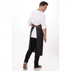Predpasnik Bavette Blue Urban Memphis 890 x 1005 mm - Chef Works - Fourniresto