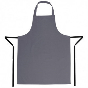 Predpasnik Bavette siva antracit iz polikotona 711 x 965 mm - Whites Chefs Clothing - Fourniresto