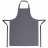 Predpasnik Bavette siva antracit iz polikotona 711 x 965 mm - Whites Chefs Clothing - Fourniresto