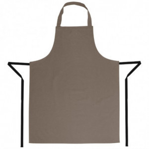 Predpasnik Bavette v svetlo rjavi barvi iz polikotona 711 x 965 mm - Whites Chefs Clothing - Fourniresto