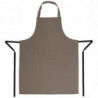 Predpasnik Bavette v svetlo rjavi barvi iz polikotona 711 x 965 mm - Whites Chefs Clothing - Fourniresto