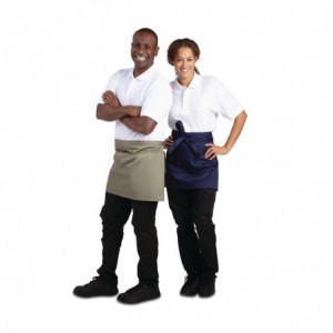 Predpasnik za natakarja, kratka različica, olivno zelen, polikotonski, 373 x 750 mm - Whites Chefs Clothing - Fourniresto
