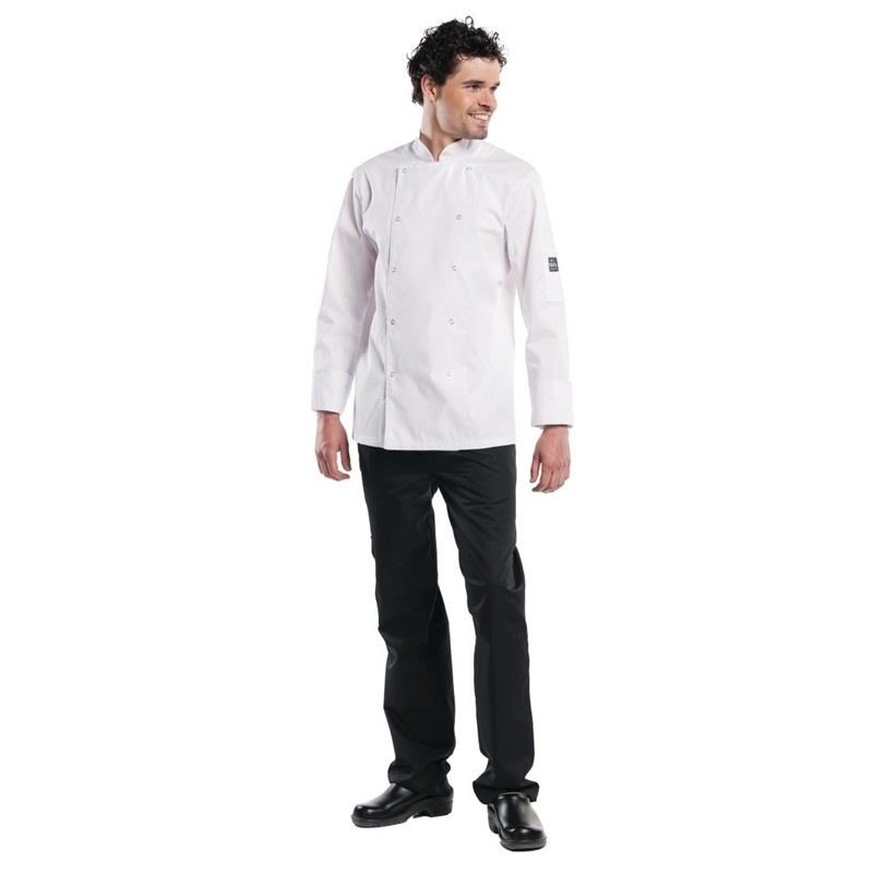Hlače za kuhinjo Baggy Široke Toplo Spredaj Črne - Velikost L - FourniResto - Fourniresto Hlače za kuhinjo Baggy Široke Toplo Spredaj Črne - Velikost L - FourniResto - Fourniresto