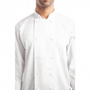 Bele mešane kuhinjske srajce z dolgimi rokavi Calgary - velikost L - Chef Works - Fourniresto