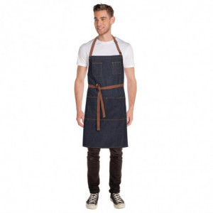 Predpasnik Bavette Indigo Memphis iz bombaža 760 x 865 mm - Chef Works - Fourniresto