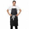 Predpasnik Bavette Denim Noir Southside iz poliestra in bombaža 700 x 1000 mm - Whites Chefs Clothing - Fourniresto