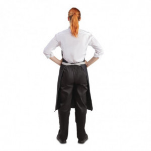 Predpasnik Bavette Denim Noir Southside iz poliestra in bombaža 700 x 1000 mm - Whites Chefs Clothing - Fourniresto