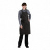 Predpasnik Bavette Taupe Urban Dorset iz bombaža 762 x 863 mm - Chef Works - Fourniresto