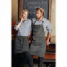 Predpasnik Bavette Taupe Urban Dorset iz bombaža 762 x 863 mm - Chef Works - Fourniresto