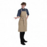 Predpasnik Bavette Beige Urban Dorset iz bombaža 762 x 863 mm - Chef Works - Fourniresto