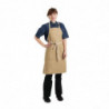 Predpasnik Bavette Beige Urban Dorset iz bombaža 762 x 863 mm - Chef Works - Fourniresto
