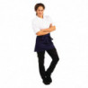 Predpasnik za natakarja, kratek, temno modre barve, iz poliestra/bombaža, 373 x 750 mm - Whites Chefs Clothing - Fourniresto