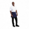 Predpasnik za natakarja, kratek, temno modre barve, iz poliestra/bombaža, 373 x 750 mm - Whites Chefs Clothing - Fourniresto