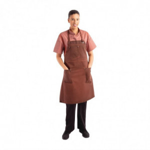 Predpasnik Bavette Rouille Urban Dorset iz bombaža 765 x 865 mm - Chef Works - Fourniresto
