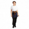 Predpasnik za natakarja iz modrega denim materiala z oker pasom iz bombaža 700 x 430 mm - Whites Chefs Clothing - Fourniresto