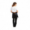 Predpasnik za natakarja iz modrega denim materiala z oker pasom iz bombaža 700 x 430 mm - Whites Chefs Clothing - Fourniresto