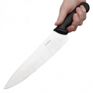 Nož za kuhanje črne barve z rezilom dolžine 25,5 cm - Hygiplas - Fourniresto