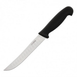 Nož za kuhinjo z vdolbinami, črna rezila 12,5 cm - Hygiplas - Fourniresto
