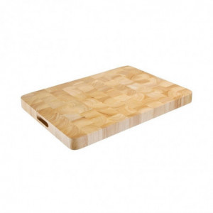 Rezalna deska pravokotne oblike iz lesa 610 x 455 mm - Vogue - Fourniresto