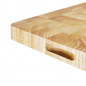 Rezalna deska pravokotne oblike iz lesa 610 x 455 mm - Vogue - Fourniresto
