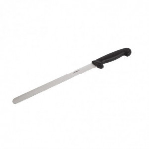 Nož za rezanje z nazobčano črno rezilo 30,5 cm - Hygiplas - Fourniresto