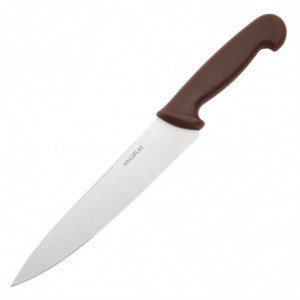 Nož za kuhanje rjave barve, dolžina rezila 21,5 cm - Hygiplas - Fourniresto