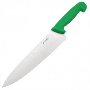 Nož za kuhanje zeleno rezilo 25,5 cm - Hygiplas - Fourniresto