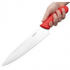 Nož za kuhanje rdeča rezila 25,5 cm - Hygiplas - Fourniresto