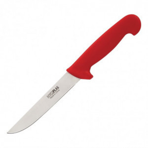 Nož za razkosavanje rdeča trda rezila 15 cm - Hygiplas - Fourniresto