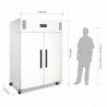 Hladilna omara s pozitivno temperaturo bela GN 2/1 dvojna vrata 1200 L - Polar - Fourniresto