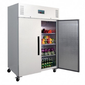 Hladilna omara s pozitivno temperaturo bela GN 2/1 dvojna vrata 1200 L - Polar - Fourniresto