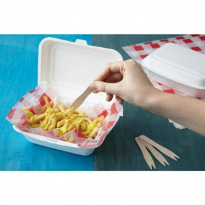 Vilček iz biorazgradljivega lesa 95 mm - paket 1000 kosov - Fiesta Green - Fourniresto
