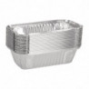 Velika pravokotna aluminijasta posoda - paket 500 kosov - Fiesta - Fourniresto